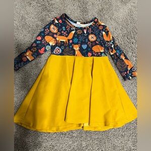 Colorful Animal Print Kids Dress